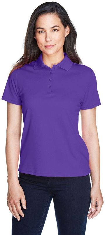 Core 365 Women's 4.1-ounce 100% Polyester Pique Origin Performance Pique Polo